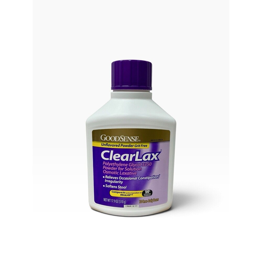 Good Sense, Clearlax Polyethylene Glycol 3350, 17.9 Oz